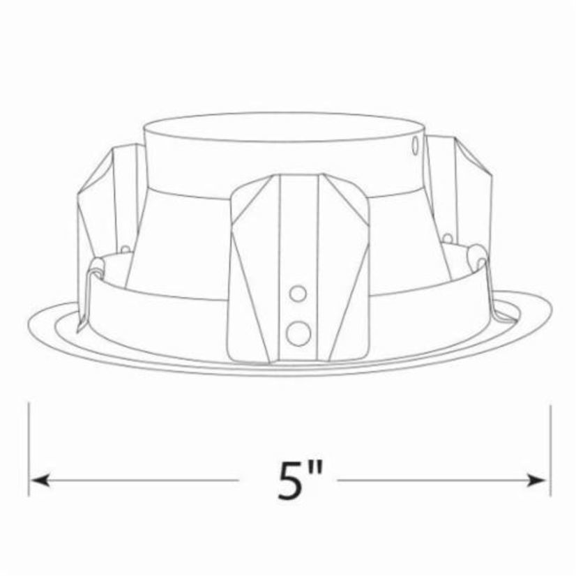 Juno 17 CWH 17 Series Downlight Line Voltage Cone Trim, 5 in OD, Incandescent Lamp, For Use With IC1, IC1W, TC1R, APT1, PL426, PL413, IC91RLWDG4 Series Line Voltage Housing